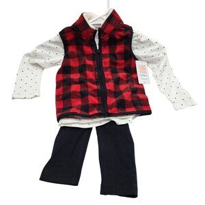 Carters Just One You Christmas Holiday Outfit Toddler 3-Piece Set 2T Penguin